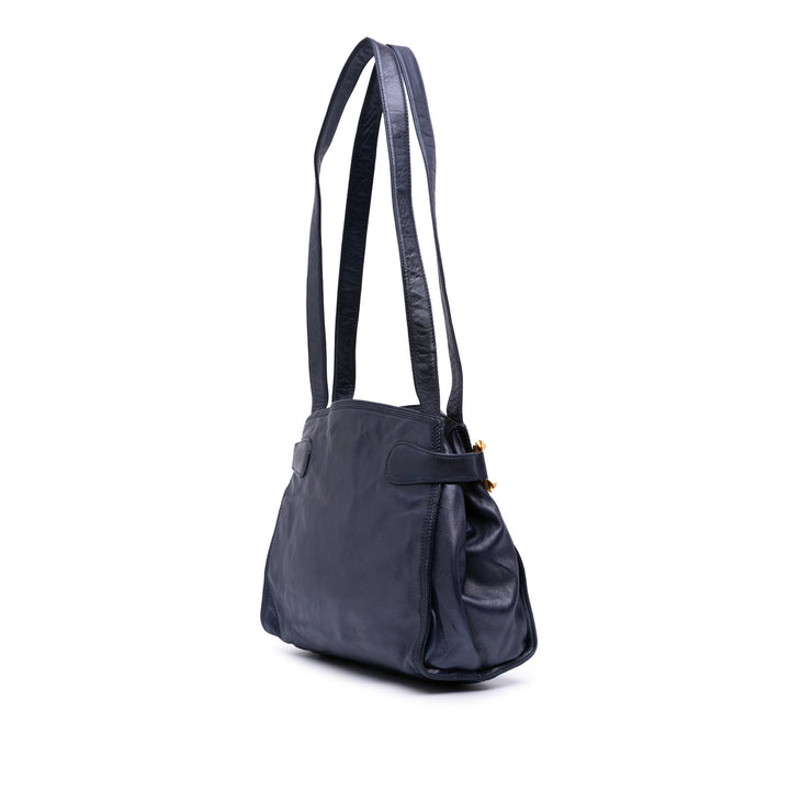 LOEWE Anagram Cuir Sac bandoulière Bleu