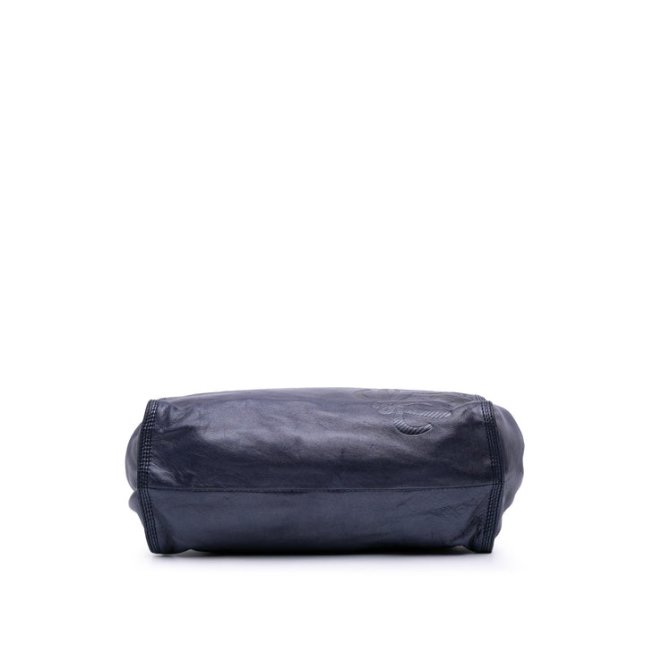 LOEWE Anagram Cuir Sac bandoulière Bleu