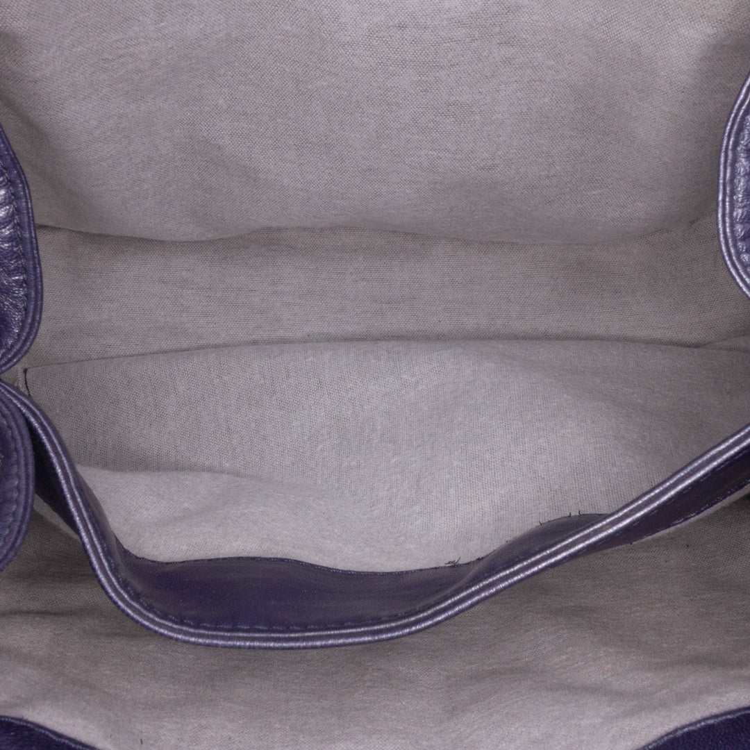 LOEWE Anagram Cuir Sac bandoulière Bleu