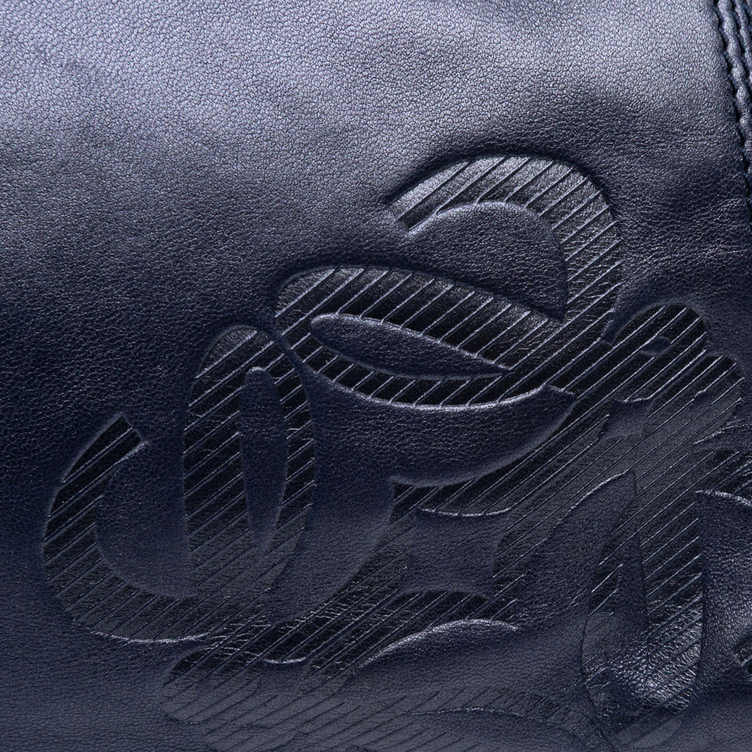 LOEWE Anagram Cuir Sac bandoulière Bleu