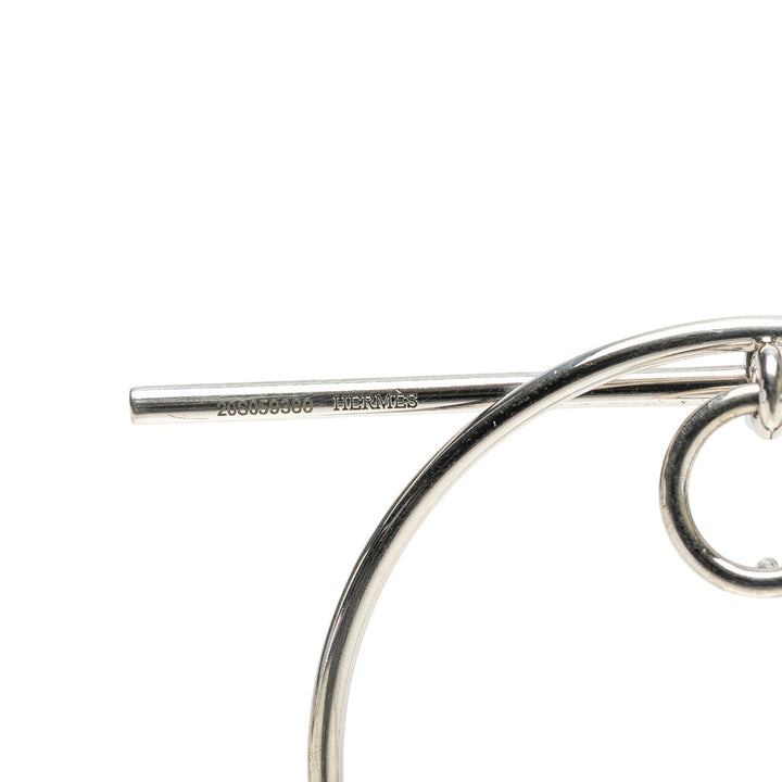 Hermès Medium Sterling Argenté Loop Boucles d’oreilless Argenté – GABY PARIS Authentique