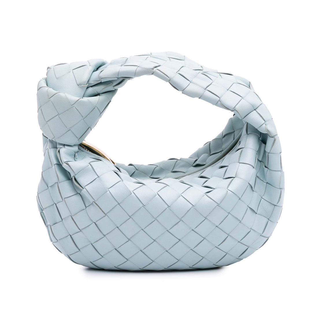 Mini Nappa Intrecciato Jodie Blue - Gaby Paris