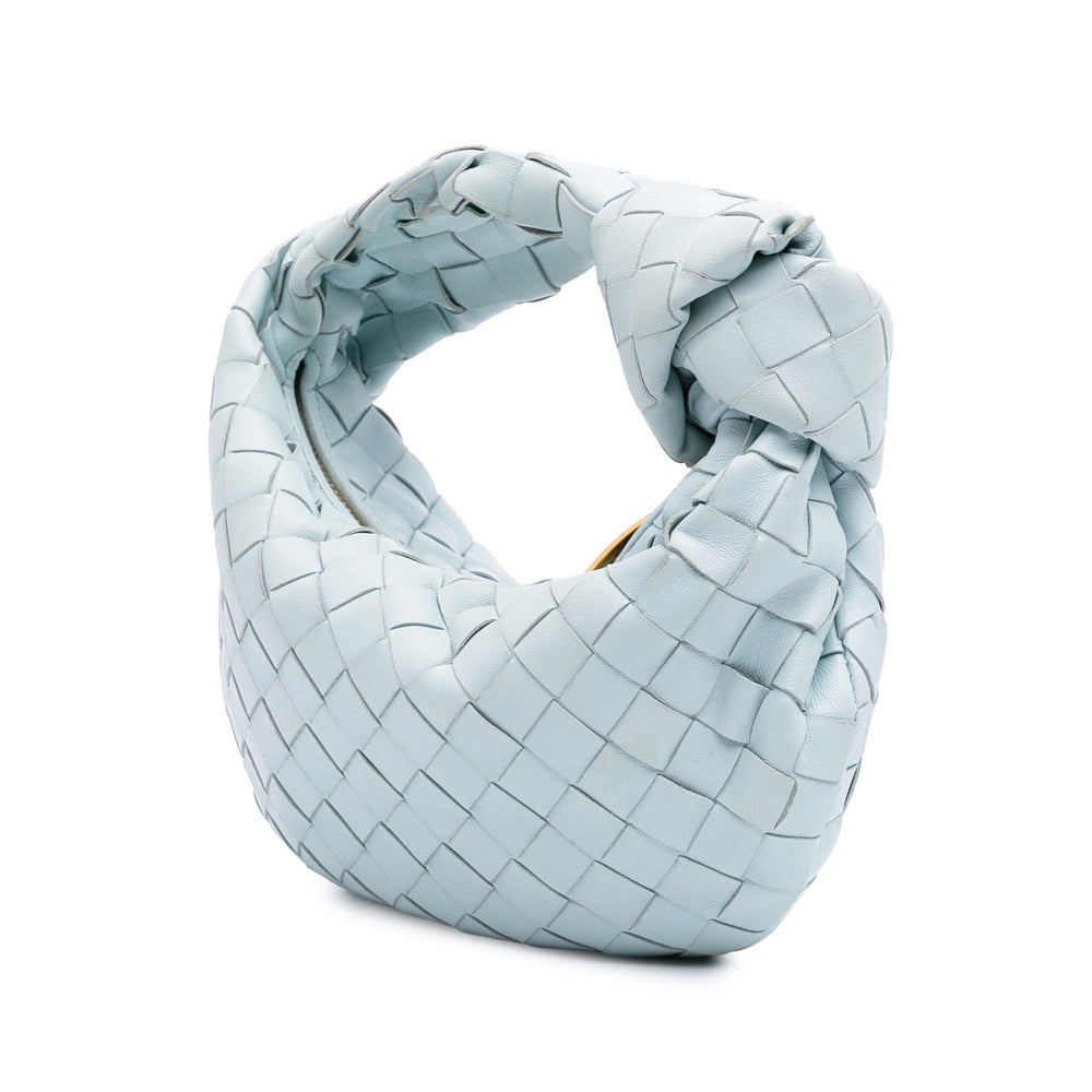 Mini Nappa Intrecciato Jodie Blue - Gaby Paris