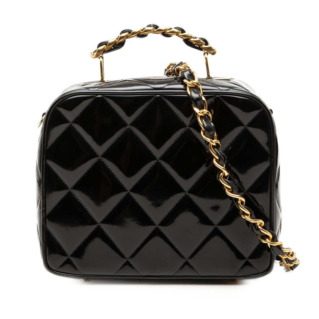 Chanel Matelassé Cuir verni Vanity