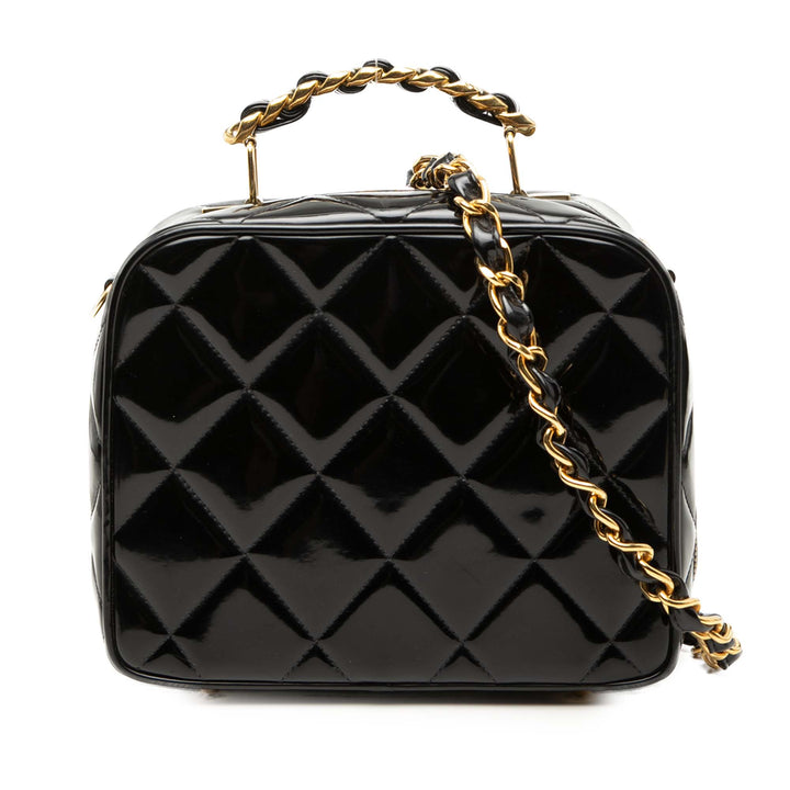 Chanel Matelassé Cuir verni Vanity