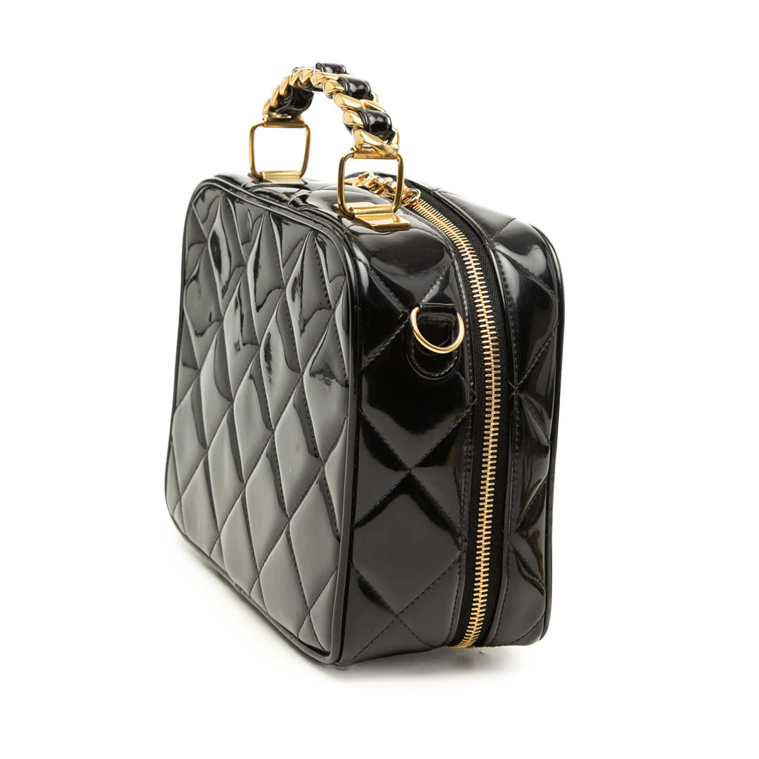 Chanel Matelassé Cuir verni Vanity