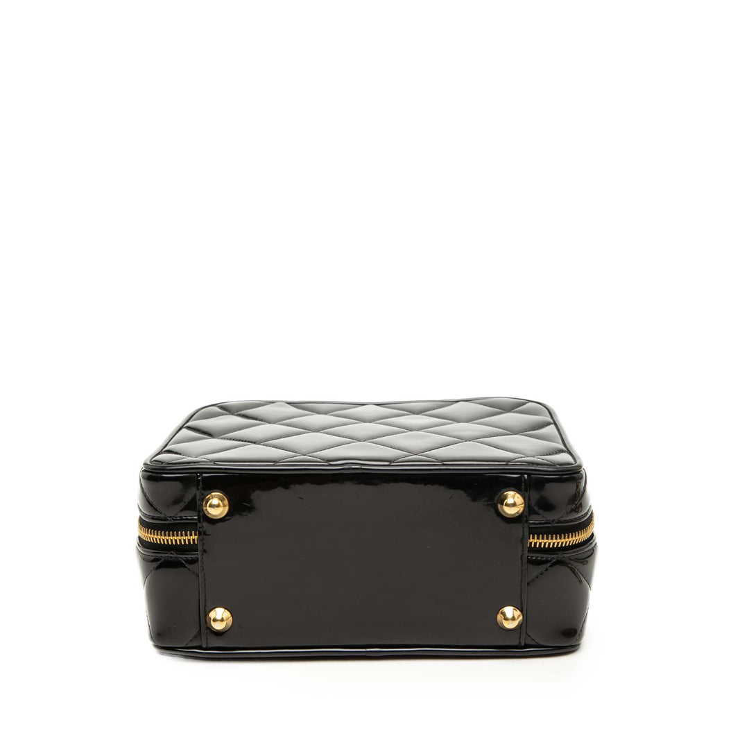Chanel Matelassé Cuir verni Vanity