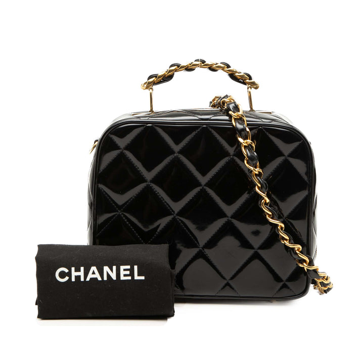 Chanel Matelassé Cuir verni Vanity