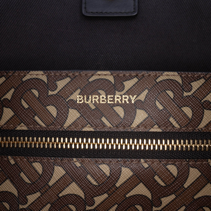 Burberry Cabas Book Tote TB E Stripe Monogram Marron – vue 5 – GABY PARIS