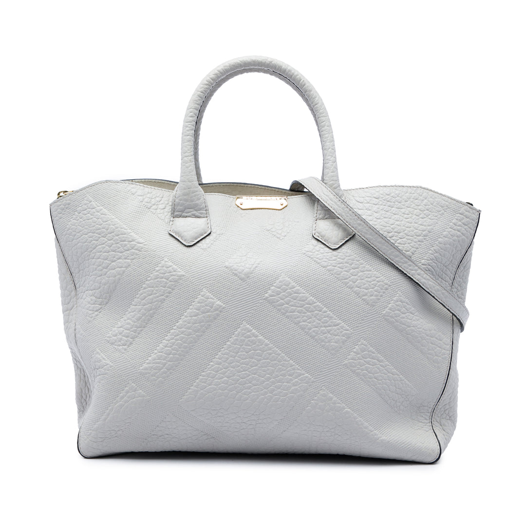 Burberry Elephant embossé Check Dewsbury Sac Cuir de veau