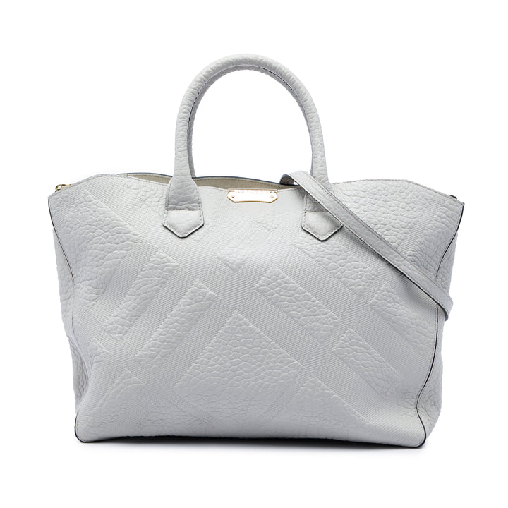 Burberry Elephant embossé Check Dewsbury Sac Cuir de veau