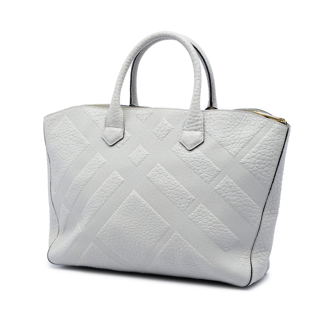 Burberry Elephant embossé Check Dewsbury Sac Cuir de veau