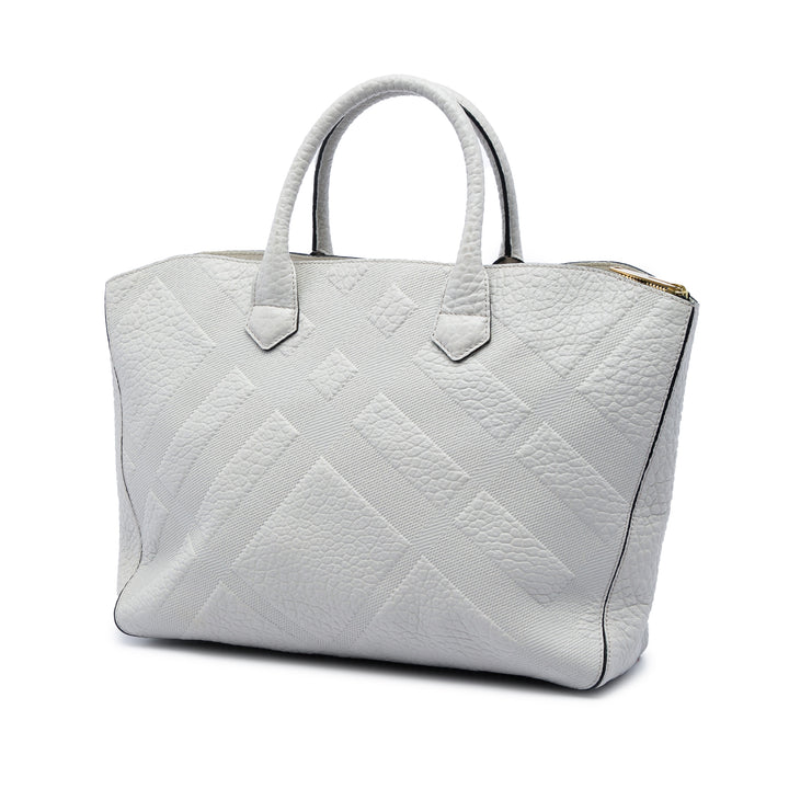 Burberry Elephant embossé Check Dewsbury Sac Cuir de veau
