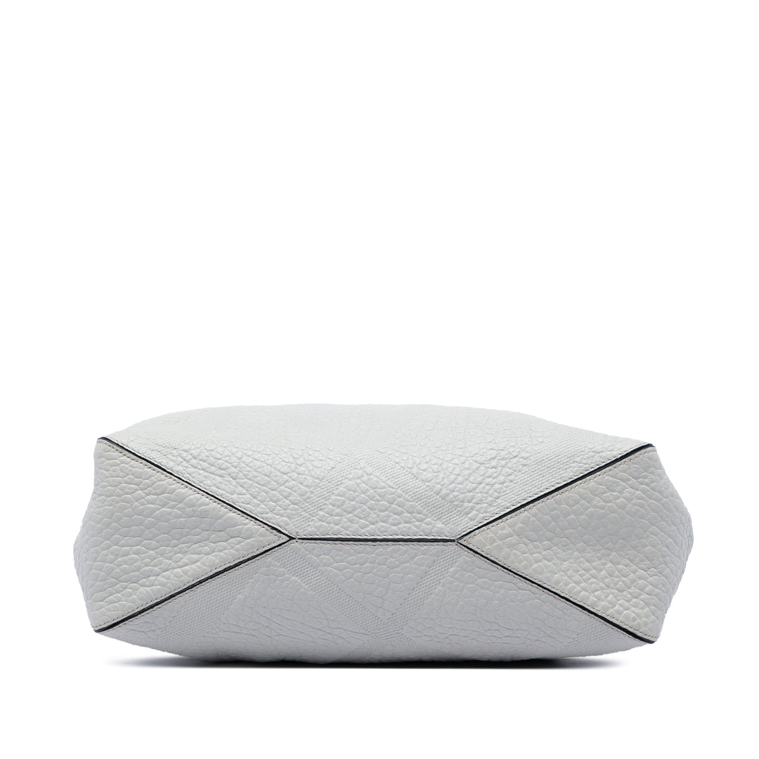 Burberry Elephant embossé Check Dewsbury Sac Cuir de veau