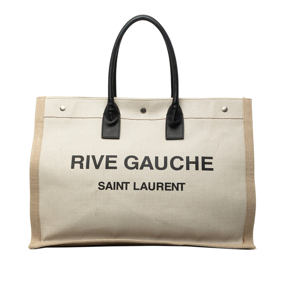 Saint Laurent Large Toile Rive Gauche Cabas