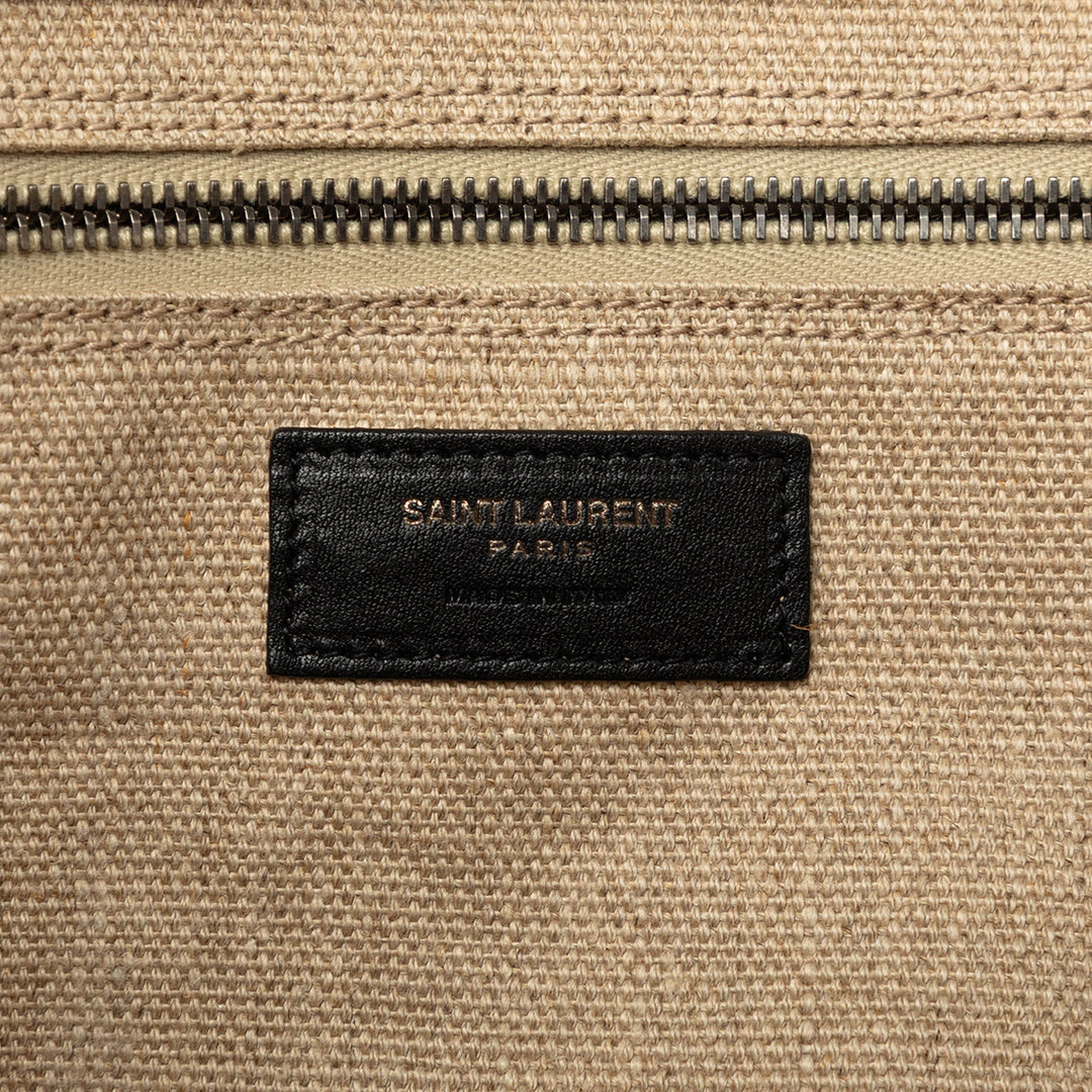Saint Laurent Large Toile Rive Gauche Cabas