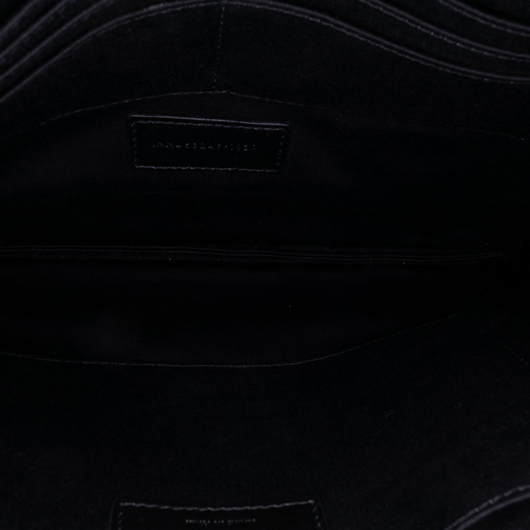Leather Monogram Ipad Case Black - Gaby Paris