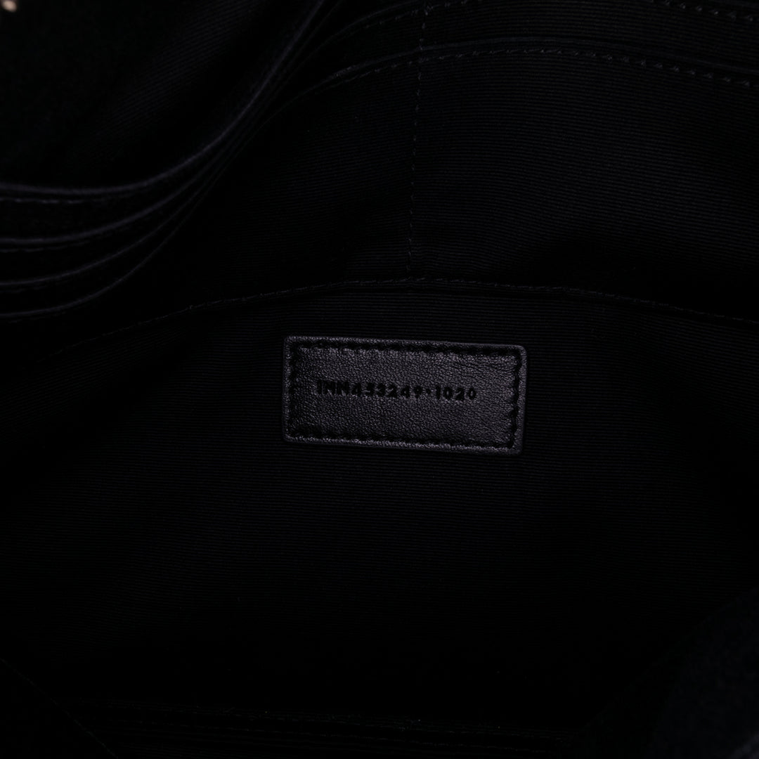Leather Monogram Ipad Case Black - Gaby Paris