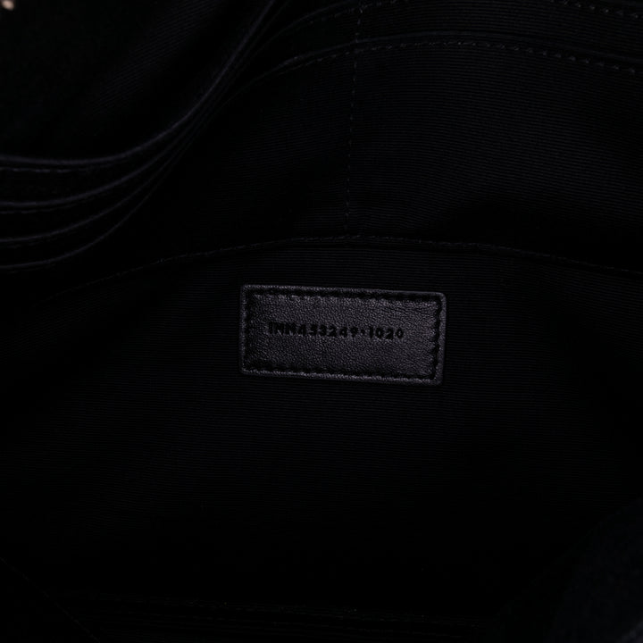 Leather Monogram Ipad Case Black - Gaby Paris