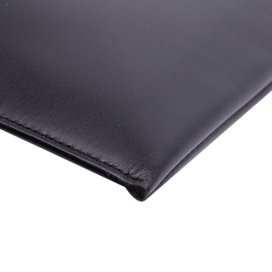 Leather Monogram Ipad Case Black - Gaby Paris