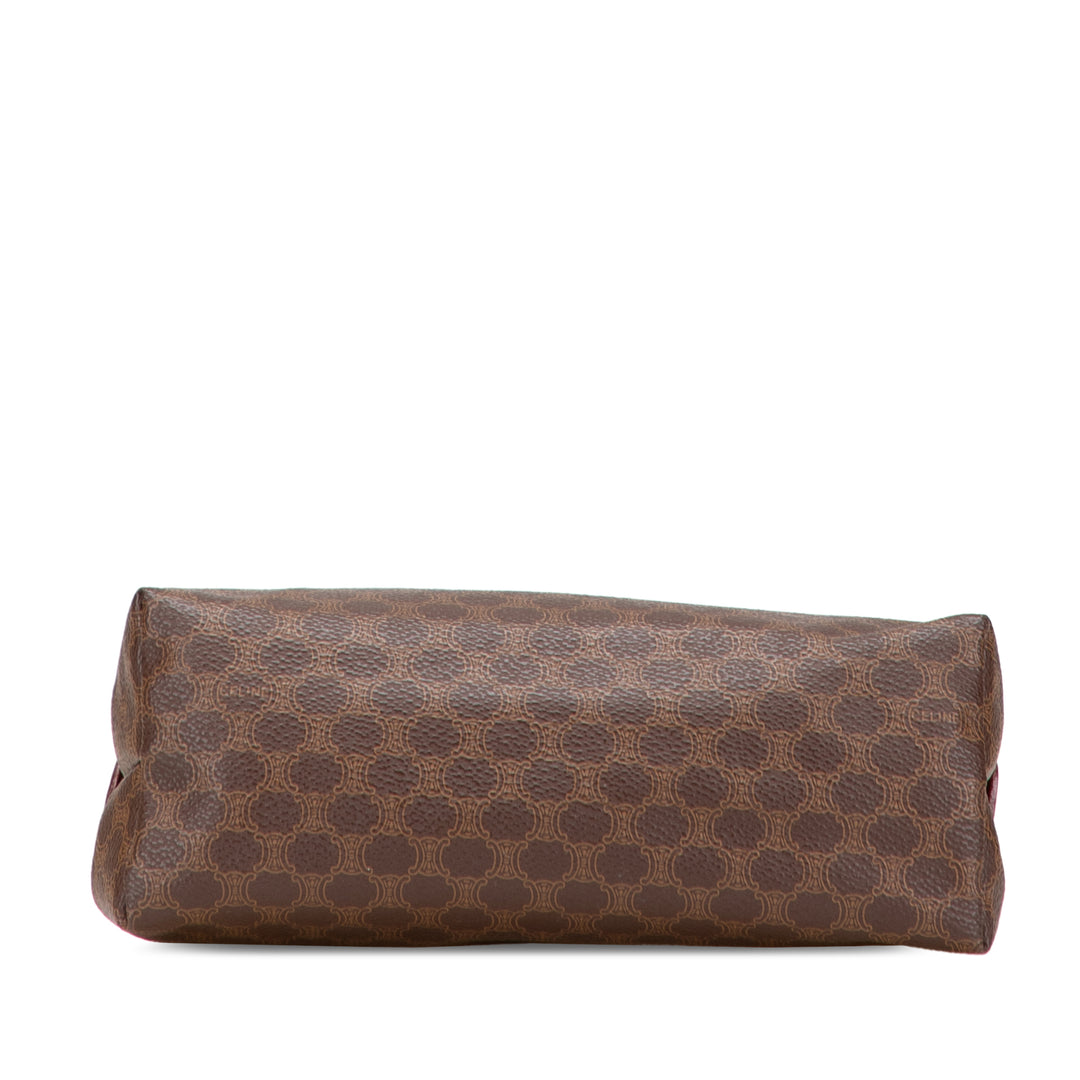 Macadam Coated Canvas Clutch Brown - Gaby Paris