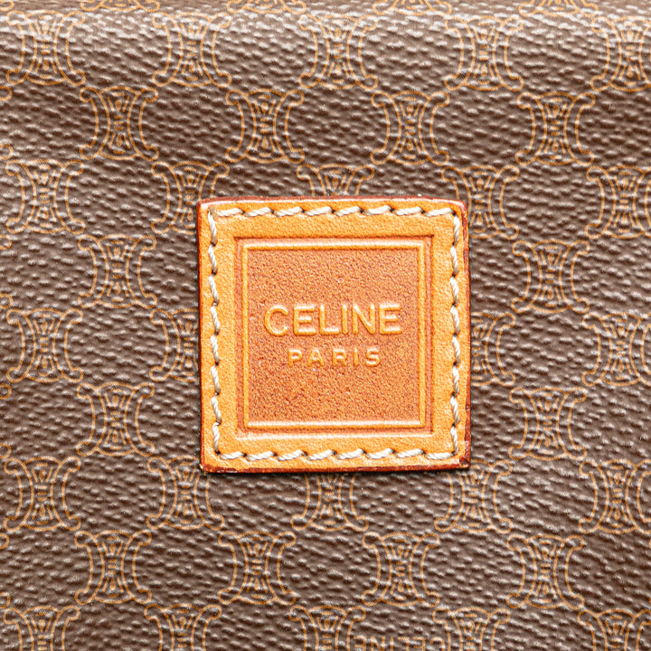 Macadam Coated Canvas Clutch Brown - Gaby Paris