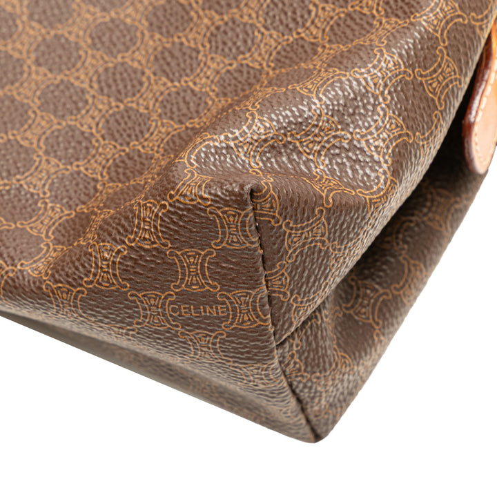 Macadam Coated Canvas Clutch Brown - Gaby Paris