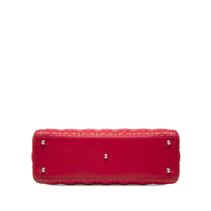 Dior Lady Dior Cannage Grand Cuir d'agneau