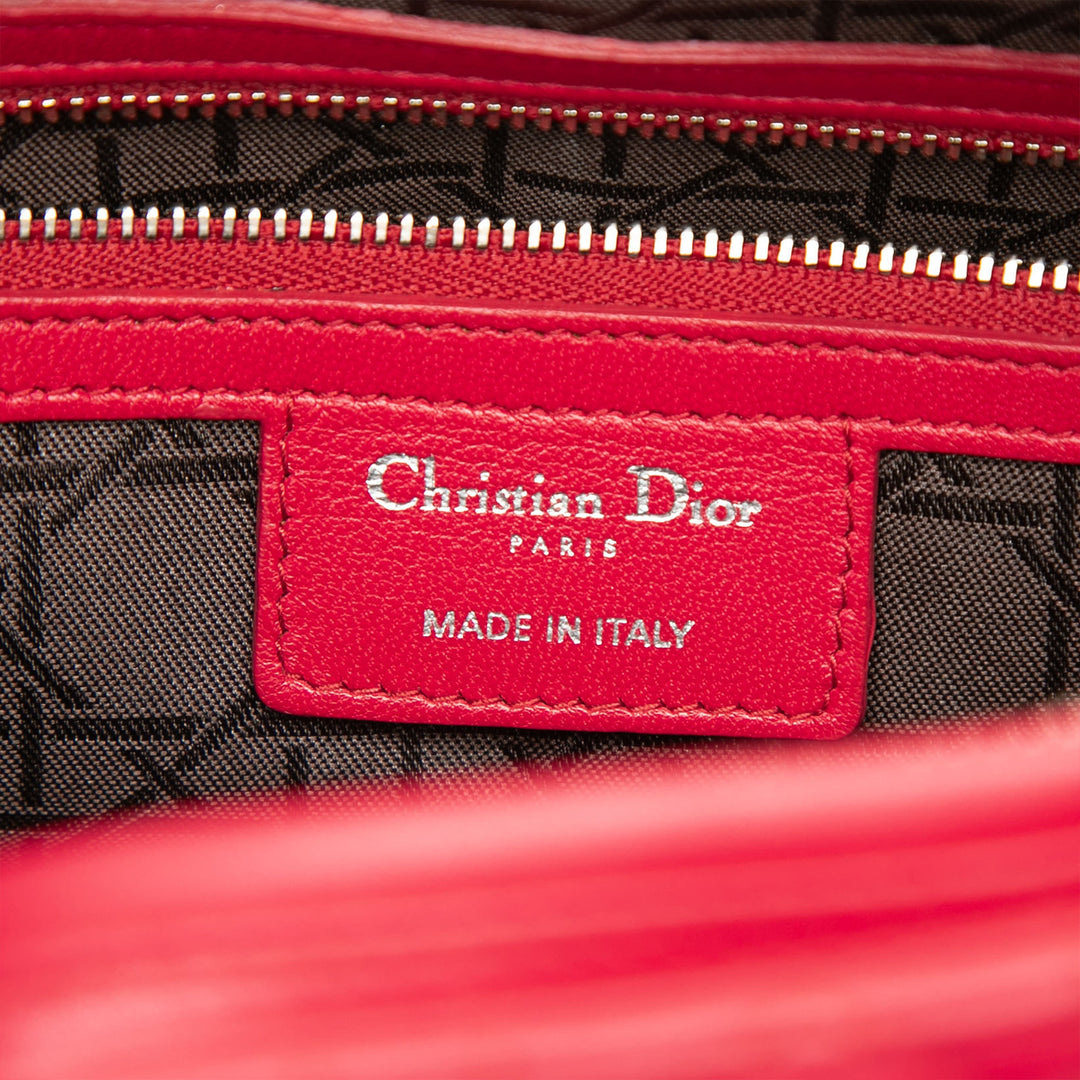 Dior Lady Dior Cannage Grand Cuir d'agneau