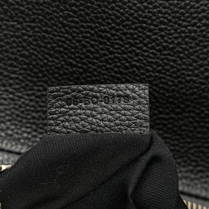 Kim Jones Grained Calfskin Saddle Bag Black - Gaby Paris