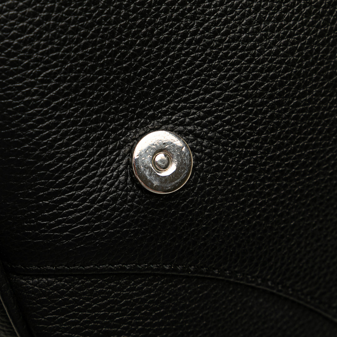 Kim Jones Grained Calfskin Saddle Bag Black - Gaby Paris