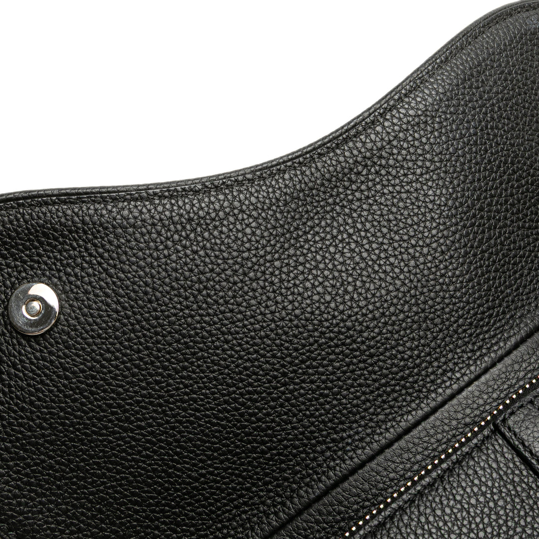 Kim Jones Grained Calfskin Saddle Bag Black - Gaby Paris