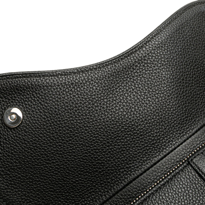 Kim Jones Grained Calfskin Saddle Bag Black - Gaby Paris