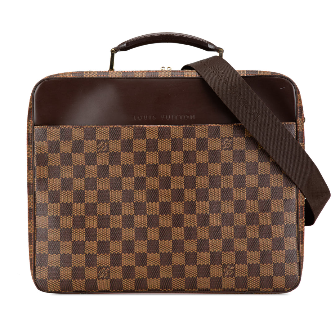 Damier Ebene Porte Ordinateur Sabana Brown - Gaby Paris