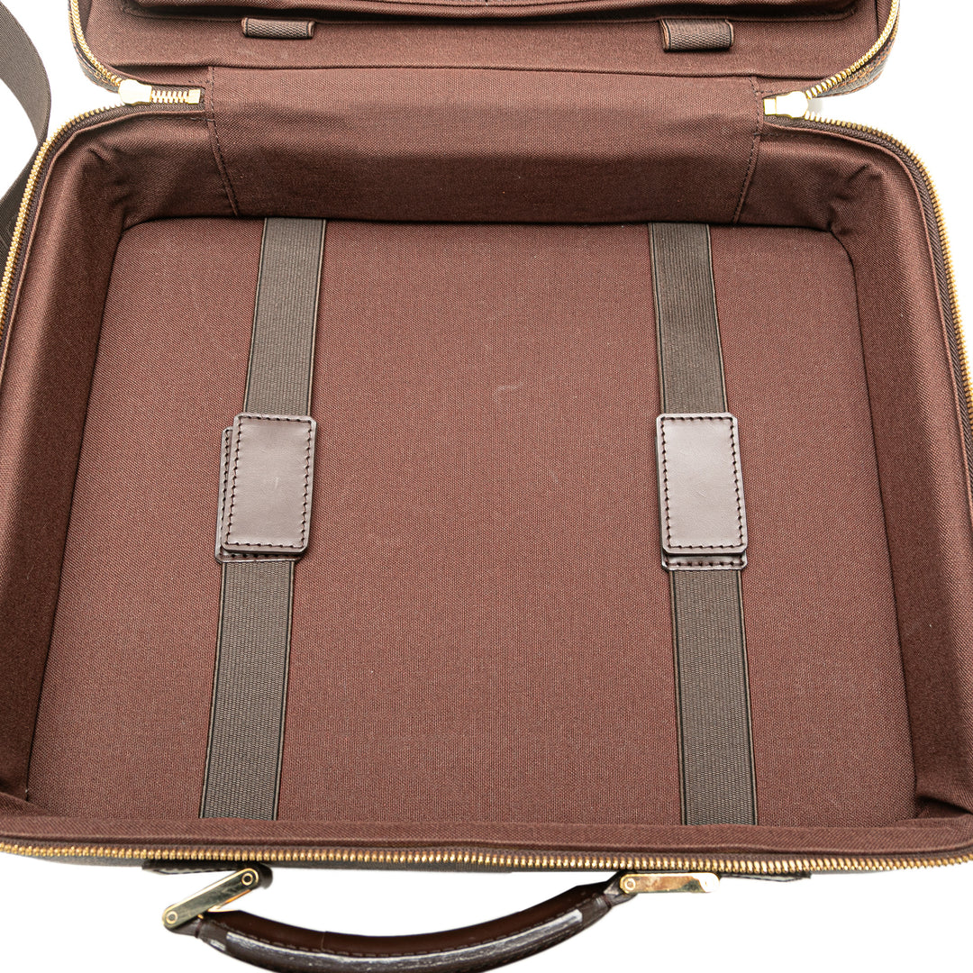 Damier Ebene Porte Ordinateur Sabana Brown - Gaby Paris