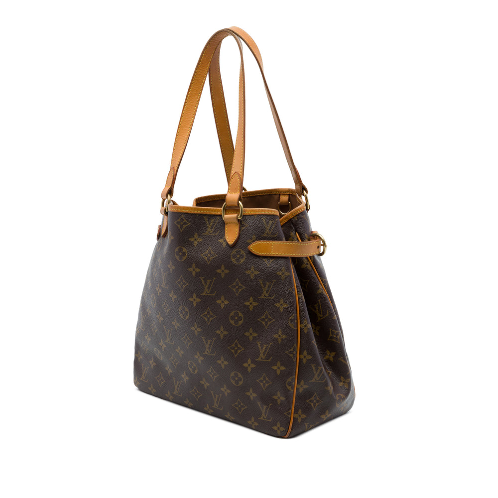Louis Vuitton Batignolles Cabas vertical Monogram Marron – vue 2 – GABY PARIS