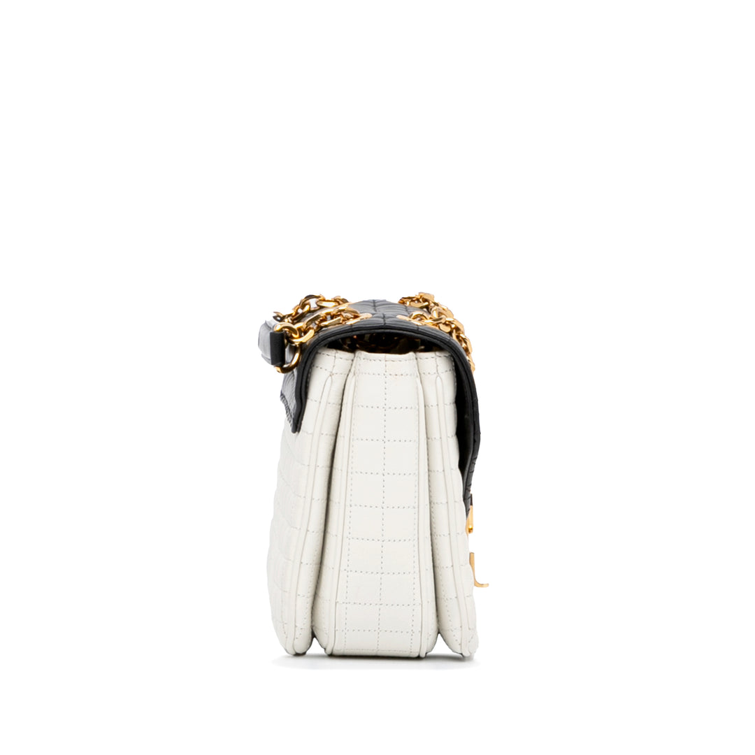 Medium Quilted C Bag White - Gaby Paris