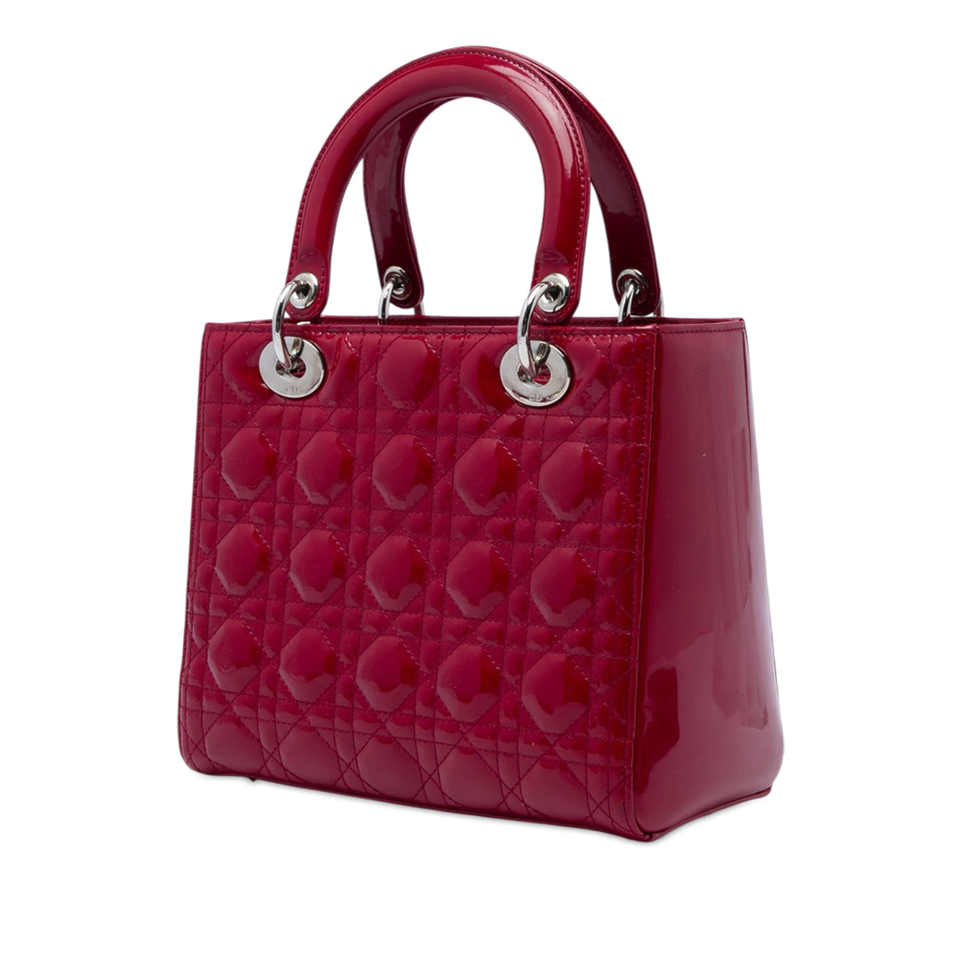 Lady Dior Cannage Moyen Rouge