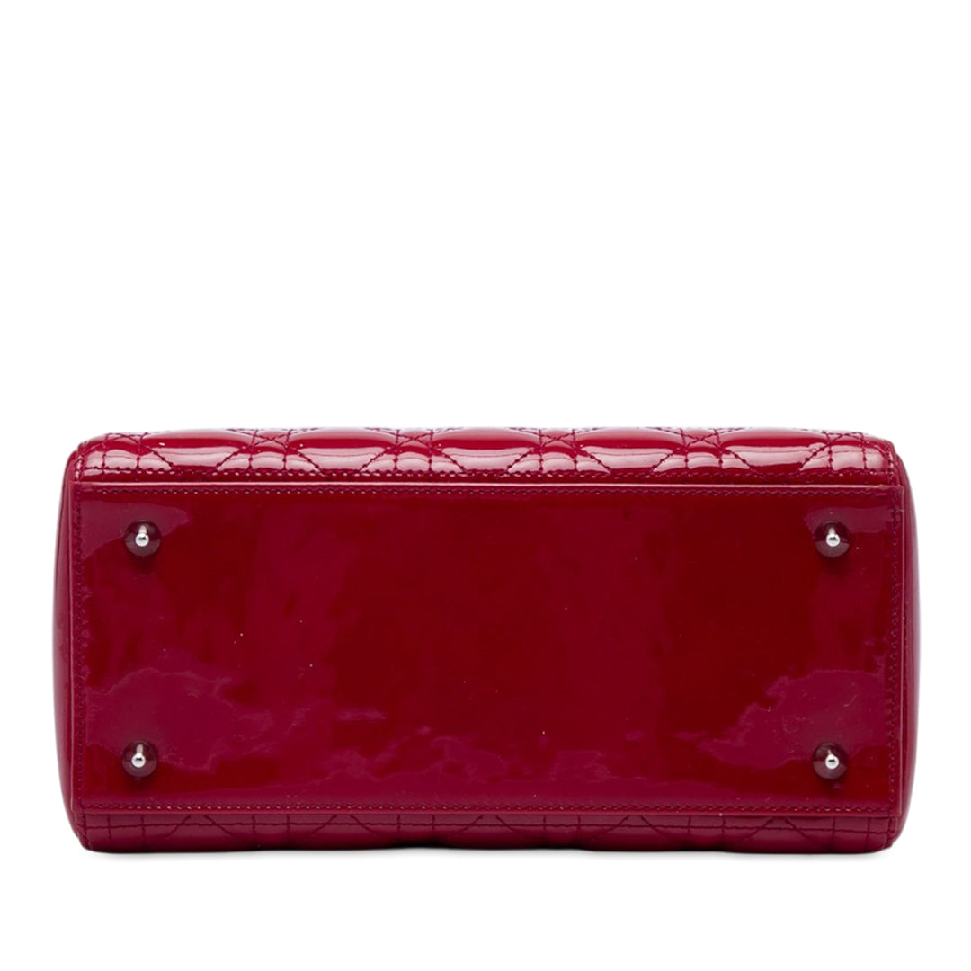Lady Dior Cannage Moyen Rouge