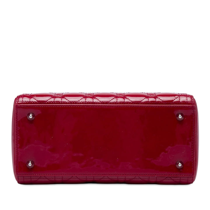 Lady Dior Cannage Moyen Rouge