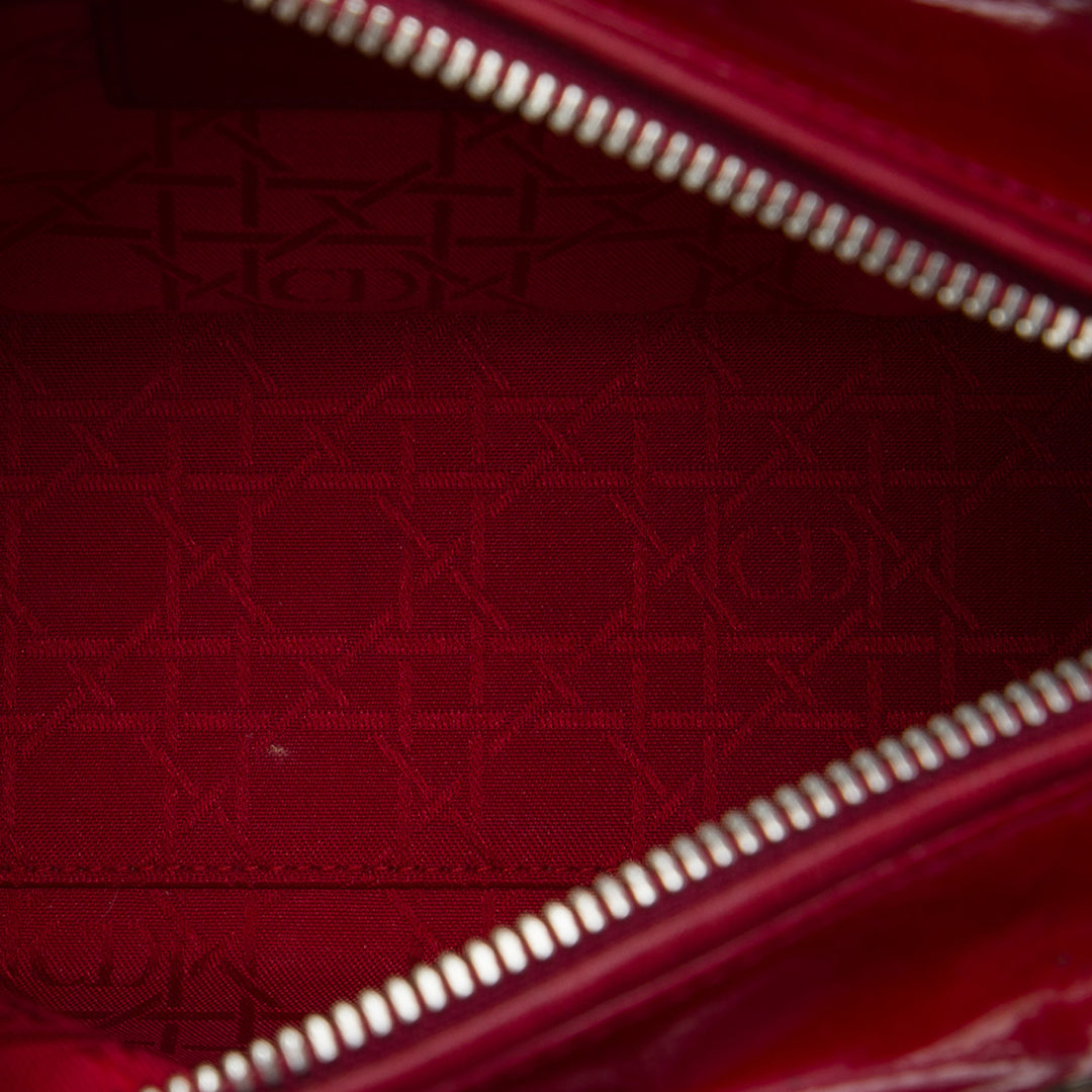 Lady Dior Cannage Moyen Rouge