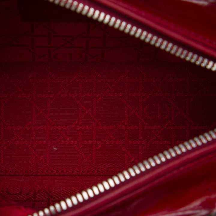 Lady Dior Cannage Moyen Rouge