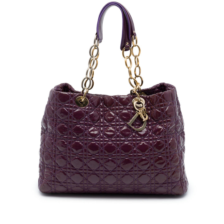 Dior Cannage Lady Dior Souple Cabas Grand Violet