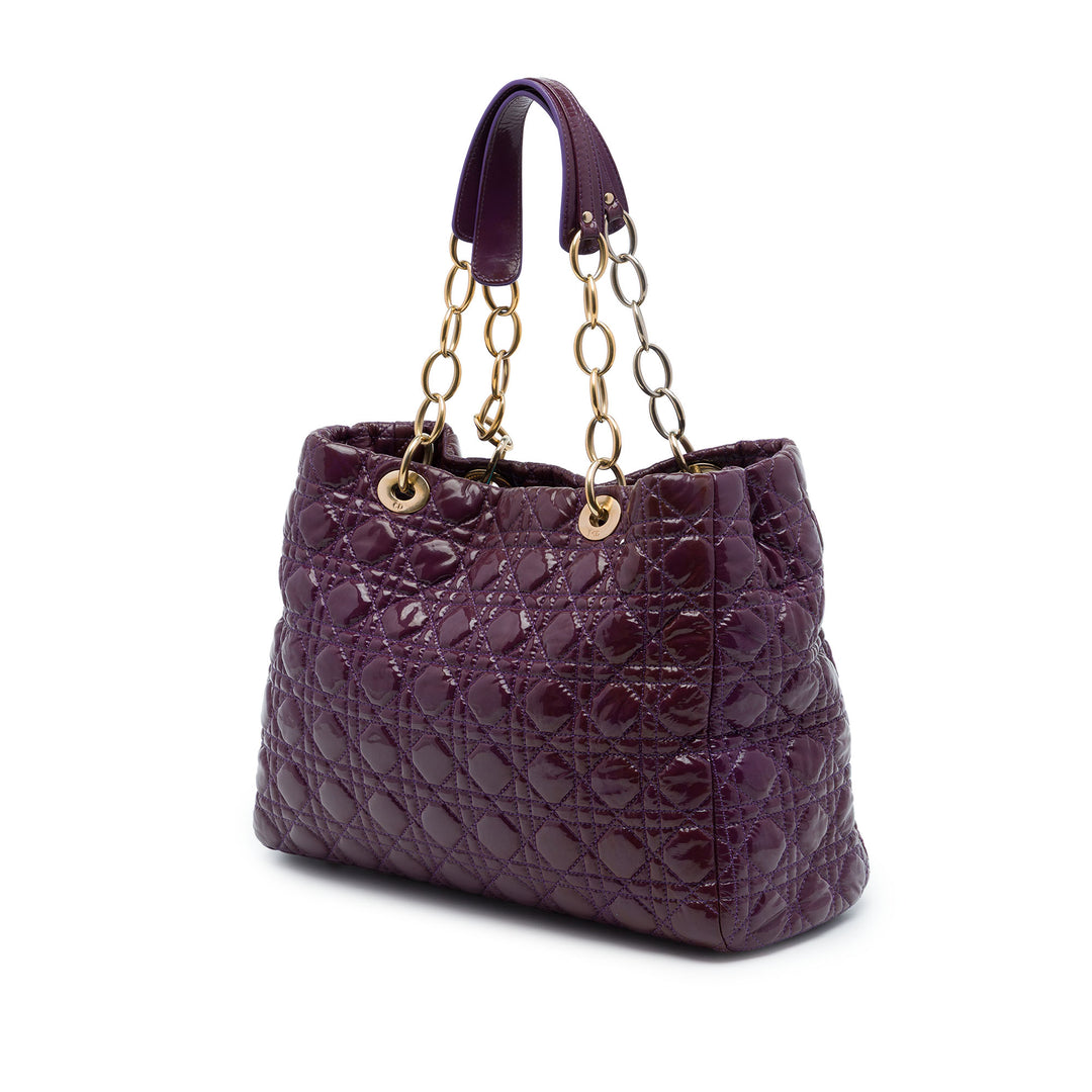 Dior Cannage Lady Dior Souple Cabas Grand Violet