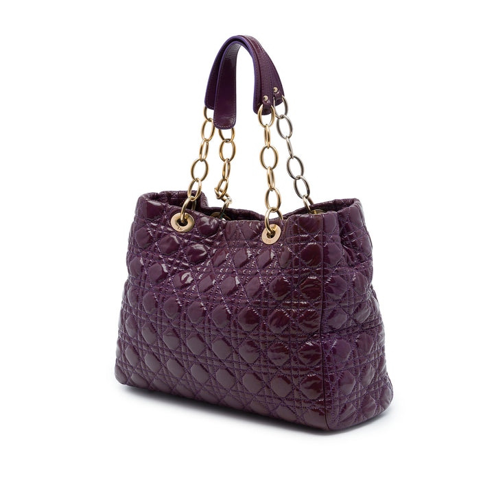 Dior Cannage Lady Dior Souple Cabas Grand Violet