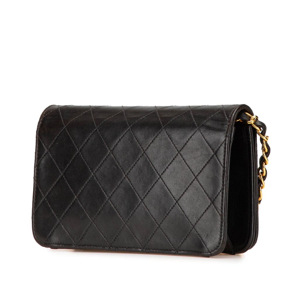 CC Quilted Lambskin Full Flap Black - Gaby Paris