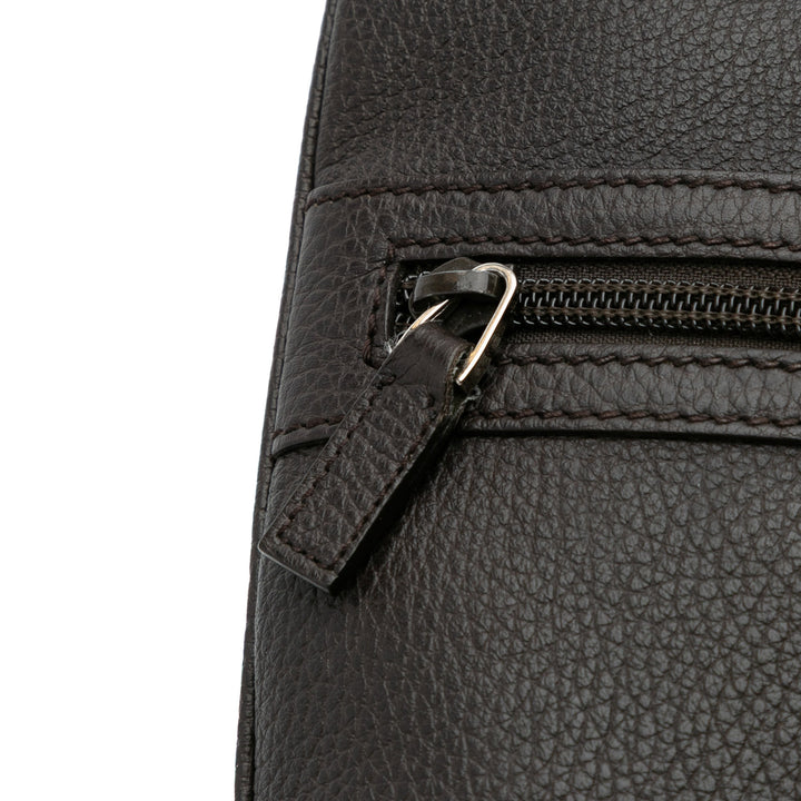 Leather Web Crossbody Black - Gaby Paris