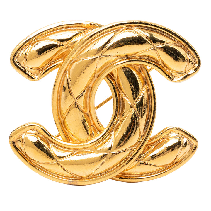 Chanel CC plaqué Matelassé Broche
