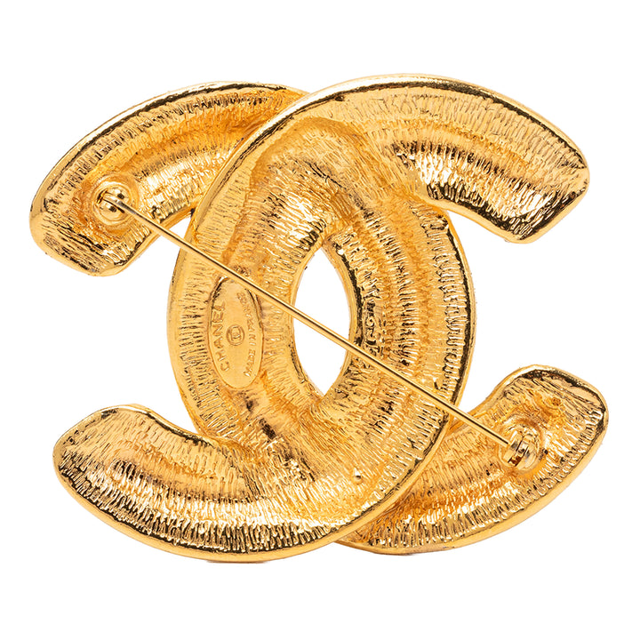 Chanel CC plaqué Matelassé Broche