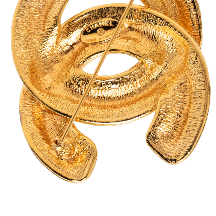 Chanel CC plaqué Matelassé Broche